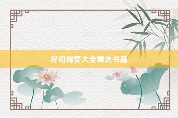 好句撮要大全精选书籍